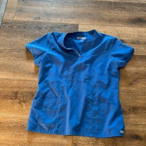 Greys anatomy blue scrub top XL‎